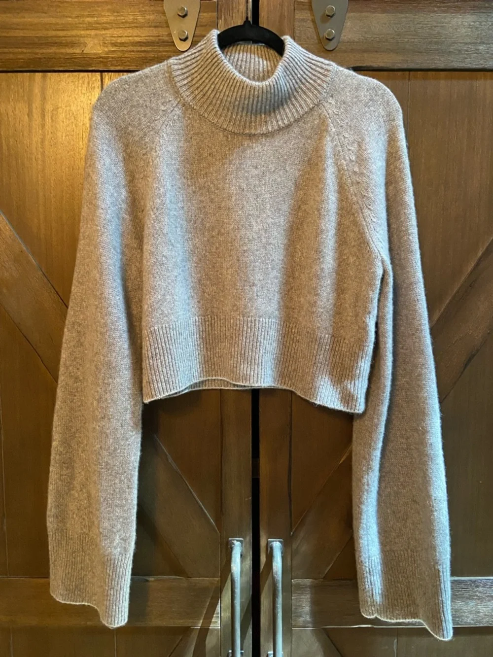 Reformation Garrett Cashmere Cropped Turtleneck Sweater - Picture 13 of 15